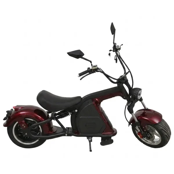 Scooter électrique chopper Lowrider bordeaux ColisWheels homologué Suisse 45 km/h